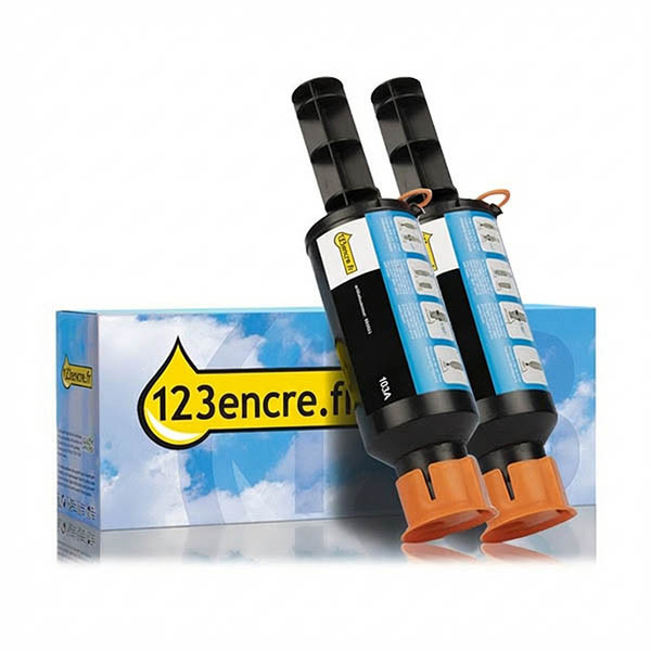 Marque 123encre remplace HP 103A (W1103AD) duopack de toners - noir 054295 - 1
