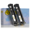 Marque 123encre remplace HP 128A (CE320AD) toner pack double - noir 132170 - 1