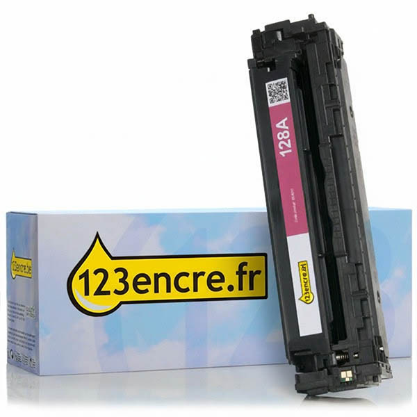 Marque 123encre remplace HP 128A (CE323A) toner - magenta 054017 - 1