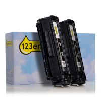 Marque 123encre remplace HP 12AD (Q2612AD) multipack double toner noir 132159