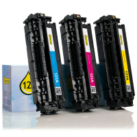 Marque 123encre remplace HP 131A (U0SL1AM) multipack - cyan/magenta/jaune 054811