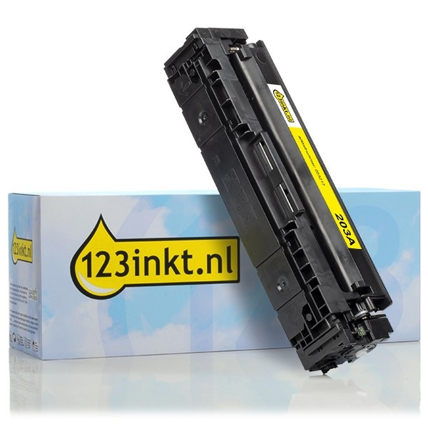 Marque 123encre remplace HP 203A (CF542A) toner - jaune 055217 - 1