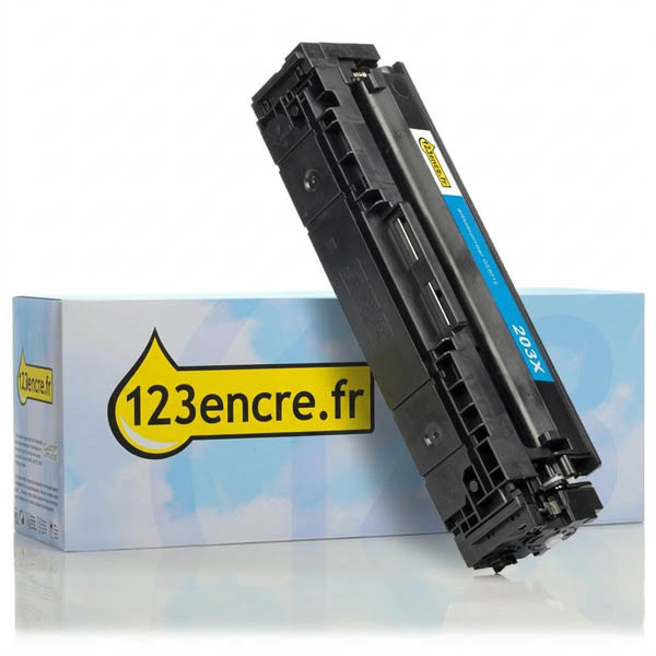 Marque 123encre remplace HP 203X (CF541X) toner haute capacité - cyan 055215 - 1