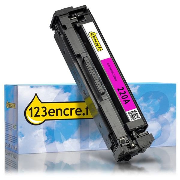Marque 123encre remplace HP 220A (W2203A) toner - magenta 133019 - 1