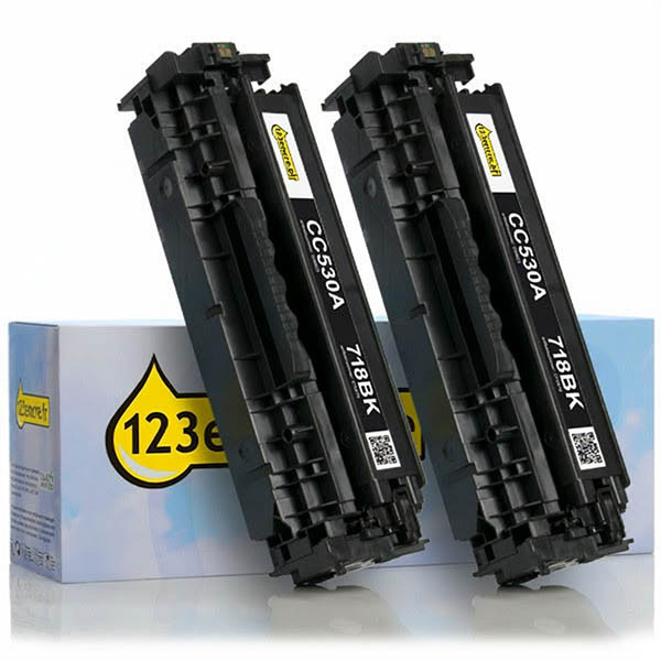 Marque 123encre remplace HP 304A (CC530AD) duopack de toner - noir 039861 - 1