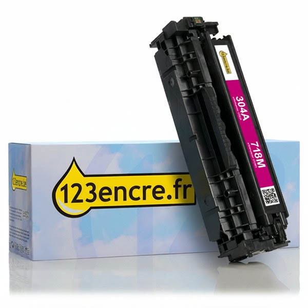 Marque 123encre remplace HP 304A (CC533A) toner magenta 039829 - 1