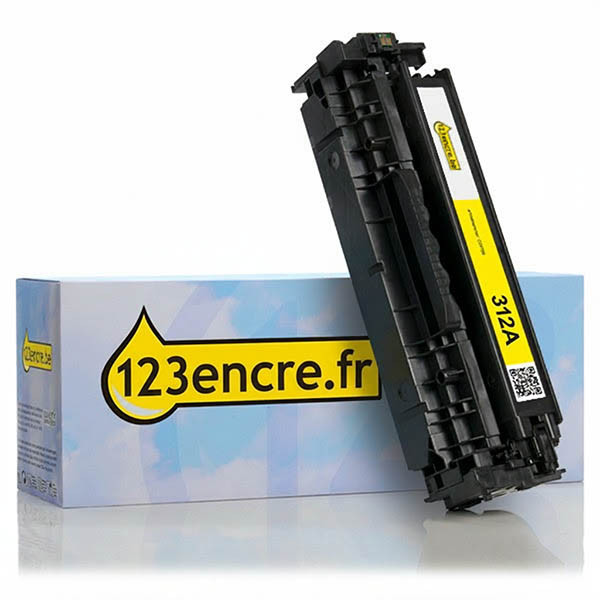 Marque 123encre remplace HP 312A (CF382A) toner - jaune 054789 - 1