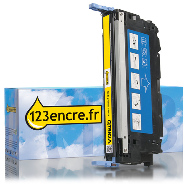 Marque 123encre remplace HP 314A (Q7562A) toner jaune 039571 - 1