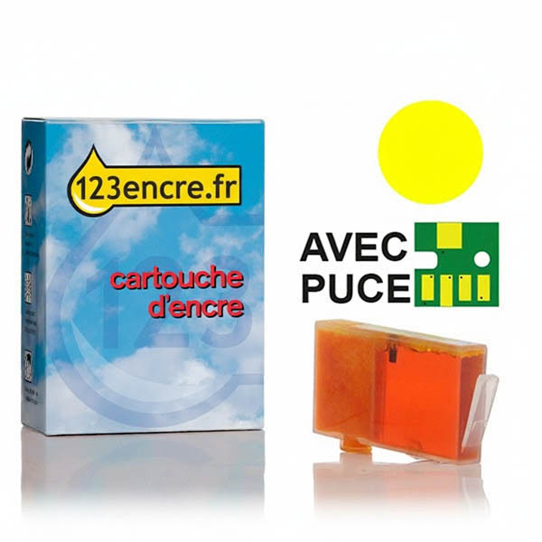 Marque 123encre remplace HP 364XL (CB325EE) cartouche d'encre haute capacité - jaune 044180 - 1