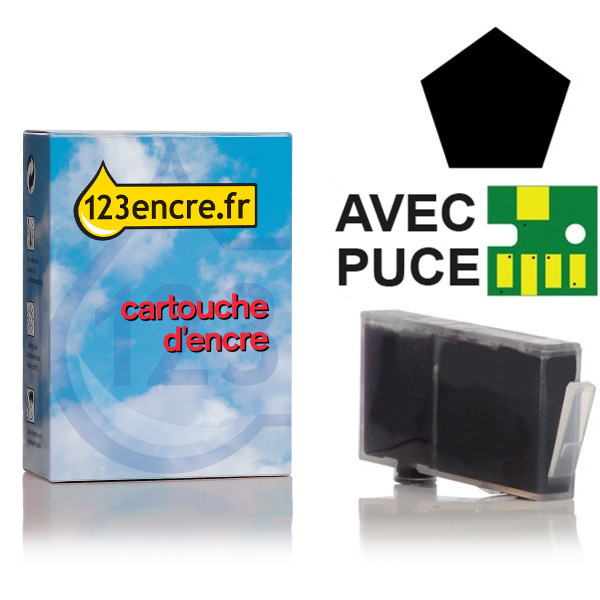 Marque 123encre remplace HP 364 (CB316EE) cartouche d'encre - noir 044184 - 1