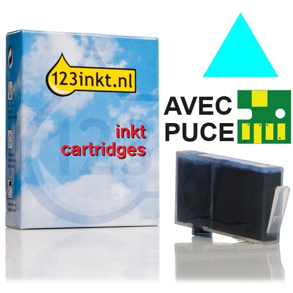 Marque 123encre remplace HP 364 (CB318EE) cartouche d'encre cyan 044175 - 1