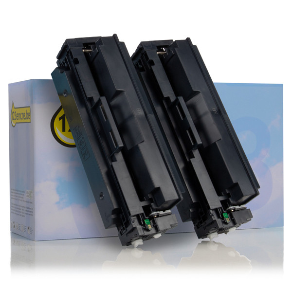 Marque 123encre remplace HP 410X (CF410XD) toner duopack haute capacité - noir 132179 - 1