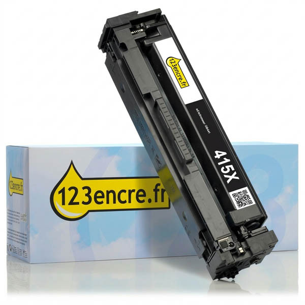 Marque 123encre remplace HP 415X (W2030X) toner haute capacité - noir 055437 - 1