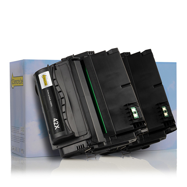 Marque 123encre remplace HP 42XD (Q5942XD) toner duopack haute capacité - noir 132160 - 1