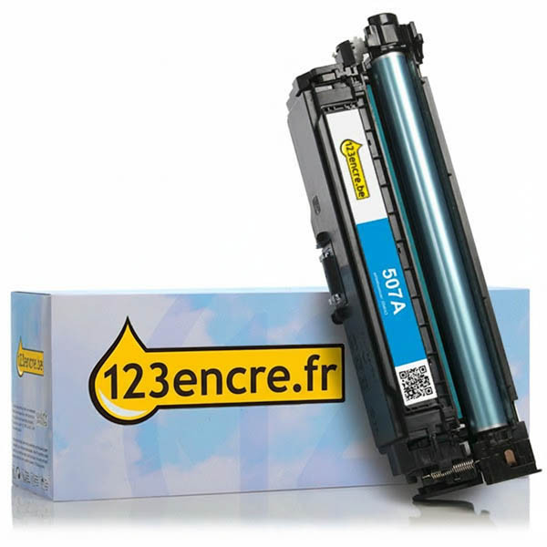 Marque 123encre remplace HP 507A (CE401A) toner - cyan 054043 - 1