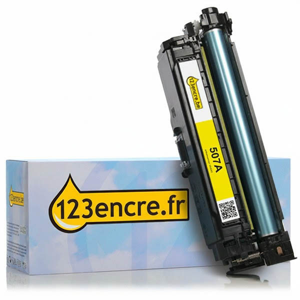 Marque 123encre remplace HP 507A (CE402A) toner - jaune 054045 - 1