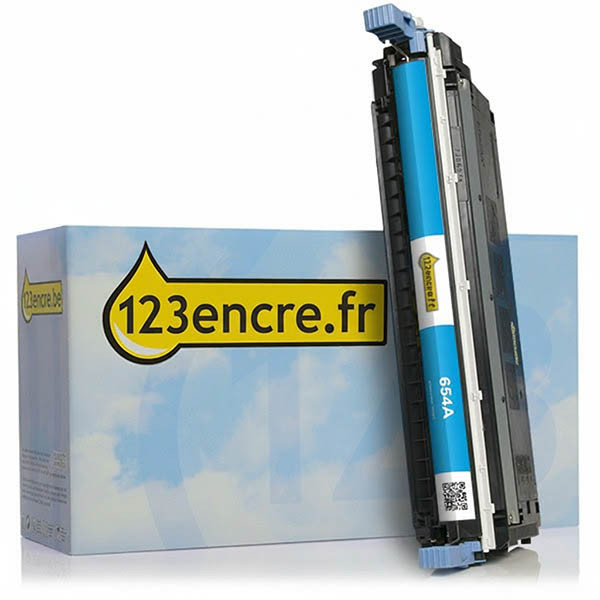 Marque 123encre remplace HP 645A (C9731A) toner cyan 039225 - 1