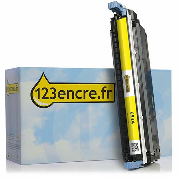 Marque 123encre remplace HP 645A (C9732A) toner jaune 039235 - 1