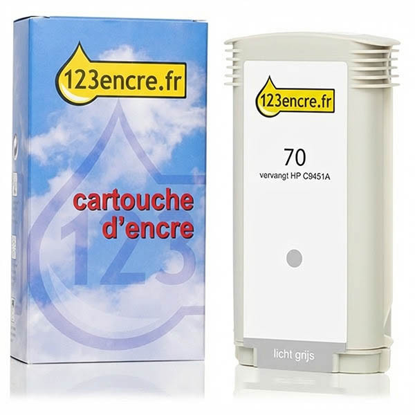 Marque 123encre remplace HP 70 (C9451A) cartouche d'encre - gris clair 030817 - 1