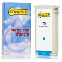 Marque 123encre remplace HP 70 (C9452A) cartouche d'encre - cyan