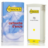 Marque 123encre remplace HP 70 (C9454A) cartouche d'encre - jaune