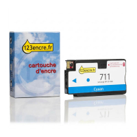 Marque 123encre remplace HP 711 (CZ130A) cartouche d'encre - cyan