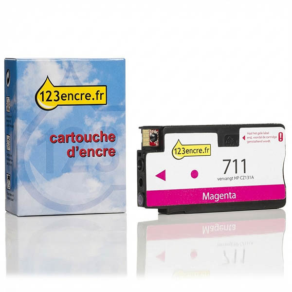 Marque 123encre remplace HP 711 (CZ131A) cartouche d'encre - magenta 044199 - 1