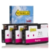 Marque 123encre remplace HP 711 (CZ135A) multipack 3 pièces - magenta 044207