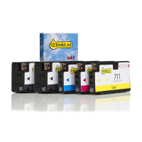 Marque 123encre remplace HP 711 multipack 2x noir + 3 couleurs 160734