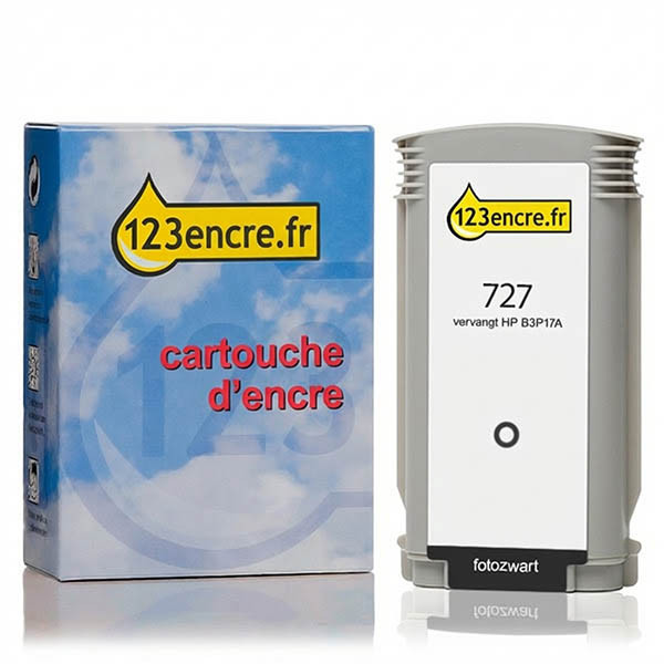 Marque 123encre remplace HP 727 (B3P17A) cartouche photo - noir 044277 - 1