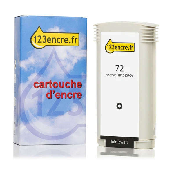 Marque 123encre remplace HP 72 (C9370A) cartouche d'encre photo noire haute capacité 030893 - 1