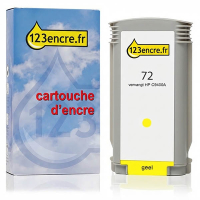 Marque 123encre remplace HP 72 (C9400A) cartouche d'encre - jaune