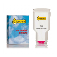 Marque 123encre remplace HP 730 (P2V69A) cartouche d'encre haute capacité  - magenta