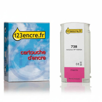 Marque 123encre remplace HP 738 (498N6A) cartouche d'encre - magenta