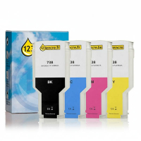 Marque 123encre remplace HP 738 multipack noir/cyan/magenta/jaune haute capacité