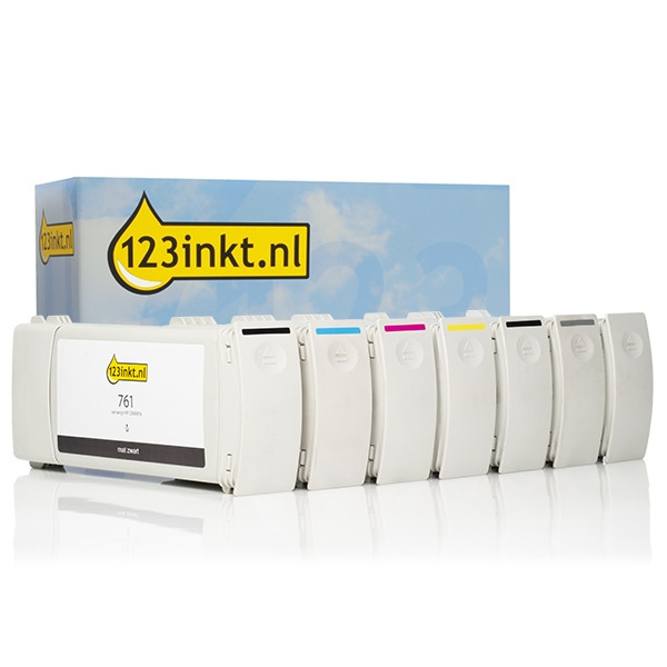 Marque 123encre remplace HP 761 multipack noir + 6 couleurs 160158 - 1