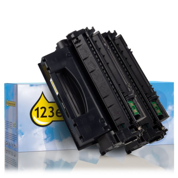 Marque 123encre remplace HP 80X (CF280XD) toner haute capacité duopack - noir 132196 - 1