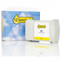 Marque 123encre remplace HP 80 (C4848A) cartouche d'encre jaune haute capacité 031166