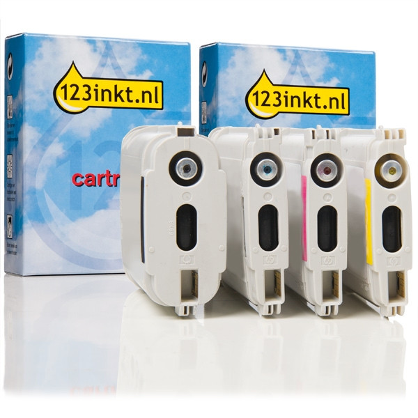Marque 123encre remplace HP 82 multipack noir/cyan/magenta/jaune 160134 - 1