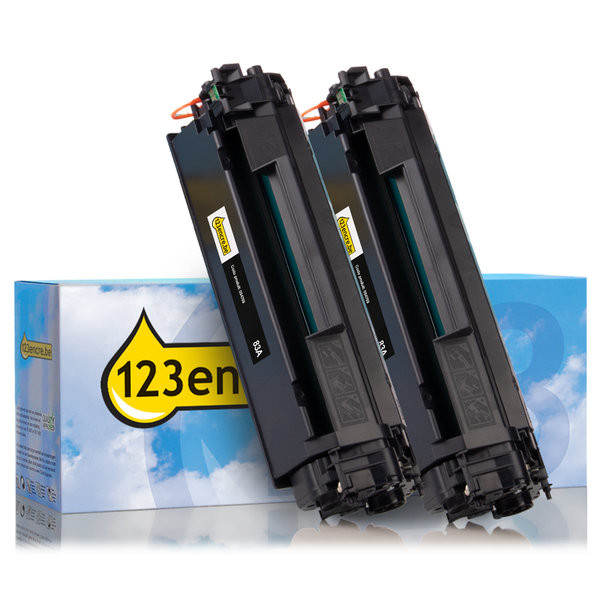 Marque 123encre remplace HP 83A (CF283AD) toner duopack - noir 132192 - 1