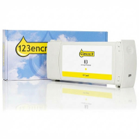 Marque 123encre remplace HP 83 (C4943A) cartouche d'encre jaune UV 031591