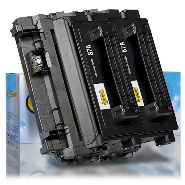 Marque 123encre remplace HP 87A (CF287A) toner double pack - noir 054871 - 1
