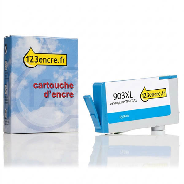 Marque 123encre remplace HP 903XL (T6M03AE) cartouche d'encre haute capacité - cyan 093177 - 1
