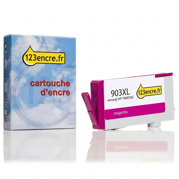 Marque 123encre remplace HP 903XL (T6M07AE) cartouche d'encre haute capacité - magenta 093181 - 1