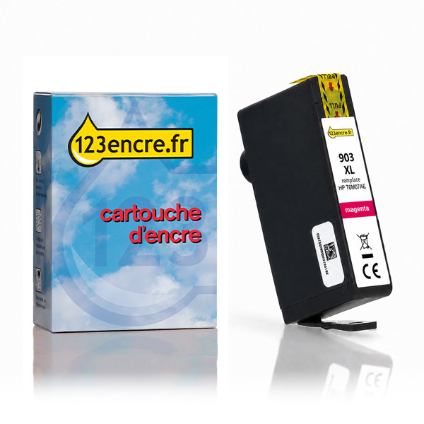 Marque 123encre remplace HP 903XL (T6M07AE) cartouche d'encre haute capacité - magenta 093181 - 1