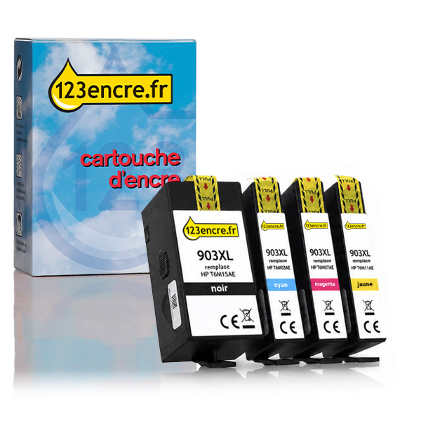 Marque 123encre remplace HP 903XL multipack noir/cyan/magenta/jaune 093185 - 1