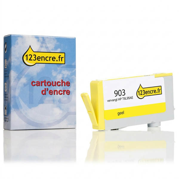Marque 123encre remplace HP 903 (T6L95AE) cartouche d'encre - jaune 093178 - 1