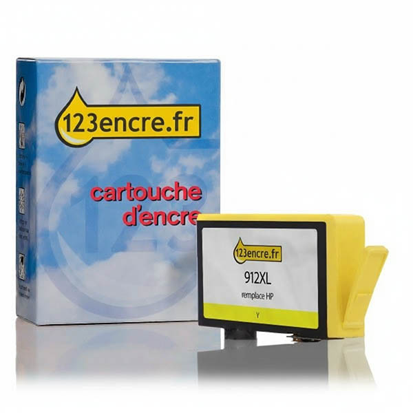 Marque 123encre remplace HP 912XL (3YL83AE) cartouche d'encre haute capacité - jaune 055429 - 1