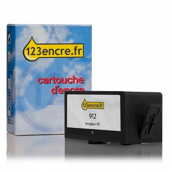 Marque 123encre remplace HP 912 (3YL80AE) cartouche d'encre - noir 055415 - 1