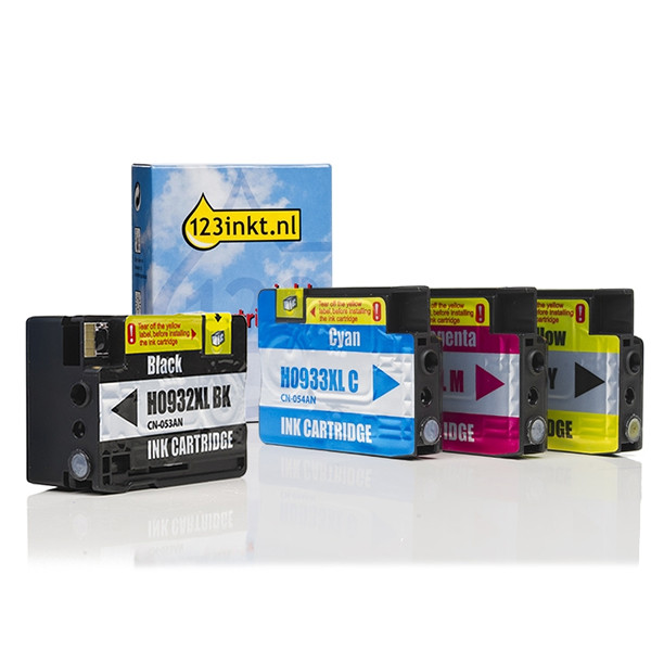 Marque 123encre remplace HP 932XL / HP 933XL multipack noir/cyan/magenta/jaune 160182 - 1